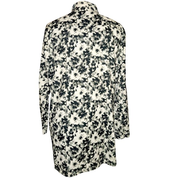 Women’s Michael F Black White Grey Cotton Smoke Splash Blouse Shirt Size 3X - Picture 6 of 6